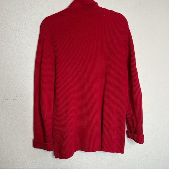 Lauren Ralph Lauren red grandpa cardigan - Picture 3 of 4
